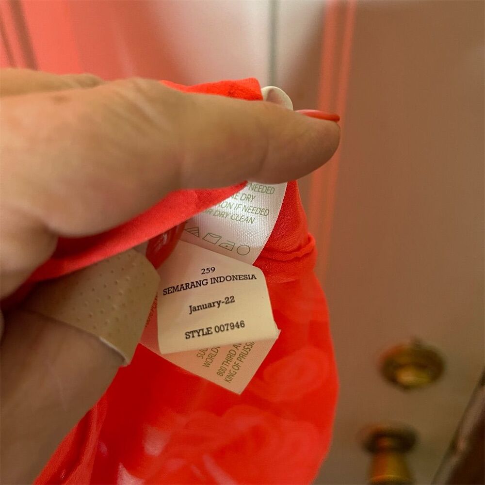 Lilly Pulitzer Women's XS Orange Swirl Cover Up Beachwear Summer - Picture 6 of 7